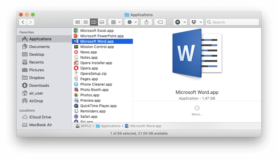 mac software for word